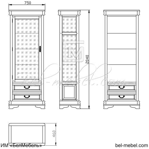 Витрина "Маэстро" СКМ-002-25-01