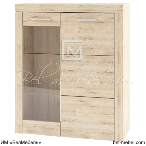 Шкаф с витриной OSKAR 1V1D