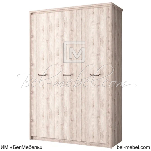 Шкаф для одежды Джаз 3DG Оникс_каштан найроби