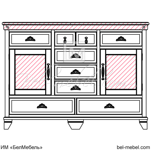 Тумба "Винтаж" эскиз 13