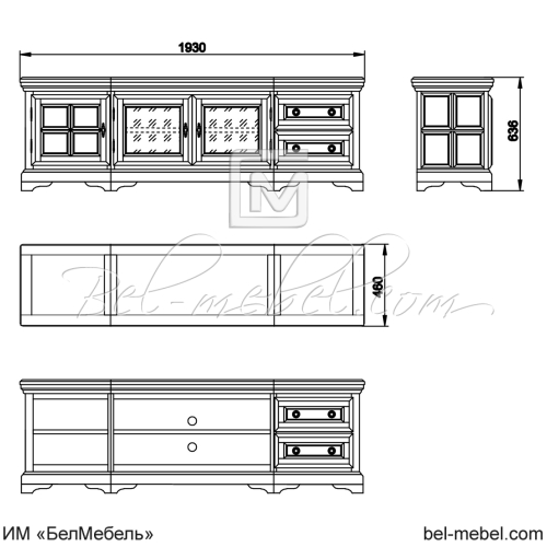 Тумба под ТВ "Сальвина" СКМ-003-18