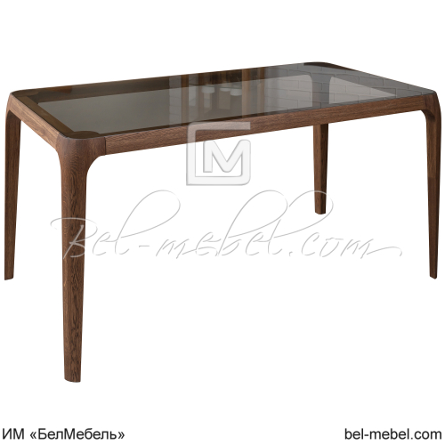 Стол обеденный со стеклом Порто