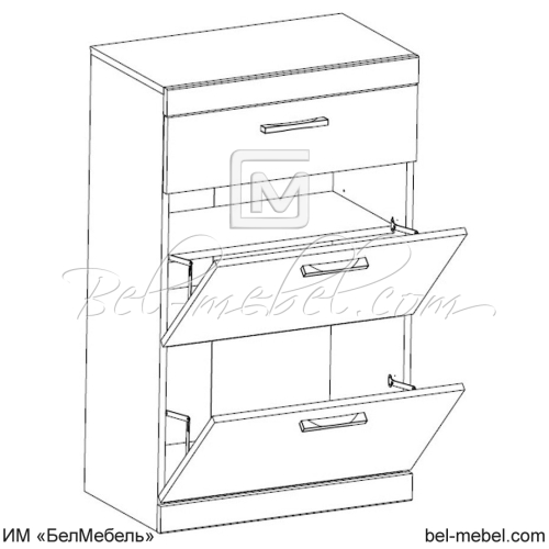 Тумба для обуви OSKAR 2D1S