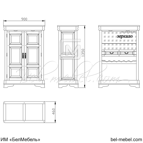 Шкаф комбинированный "Маэстро" СКМ-002-07