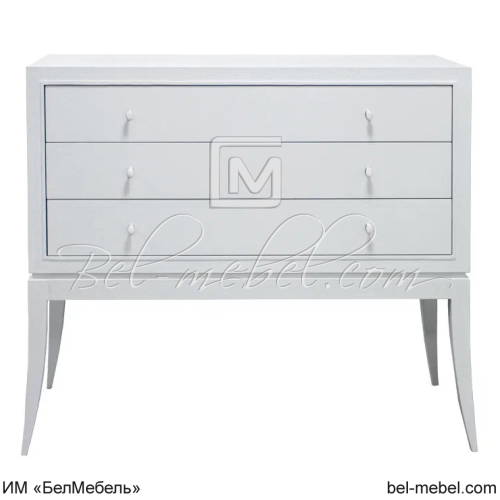 Комод Орта ММ-350-04 Айвори + белая патина вид спереди