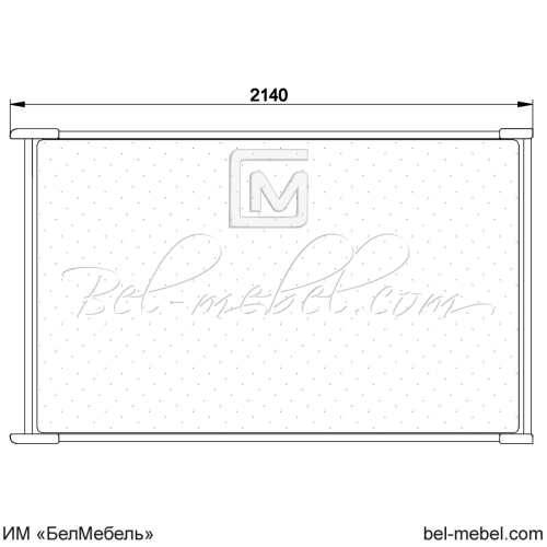 Кровать "Марина" 180 Н эскиз 32