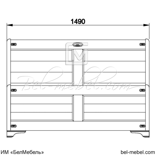 Кровать "Марина" 140 СКМ-001-11