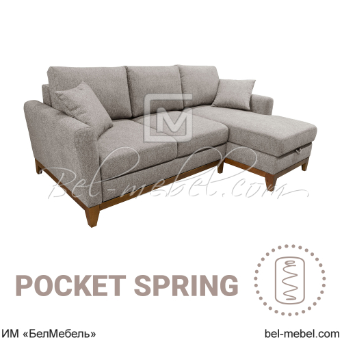 Диван угловой раскладной "Вива" 2ML/R.8MR/L