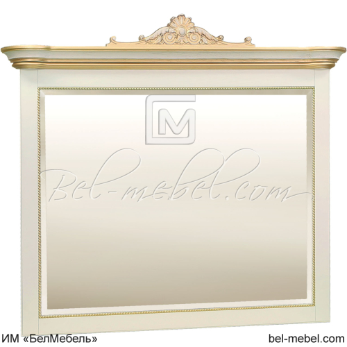 Зеркало Алези Люкс П1.349.0.14 Слоновая кость с золочением