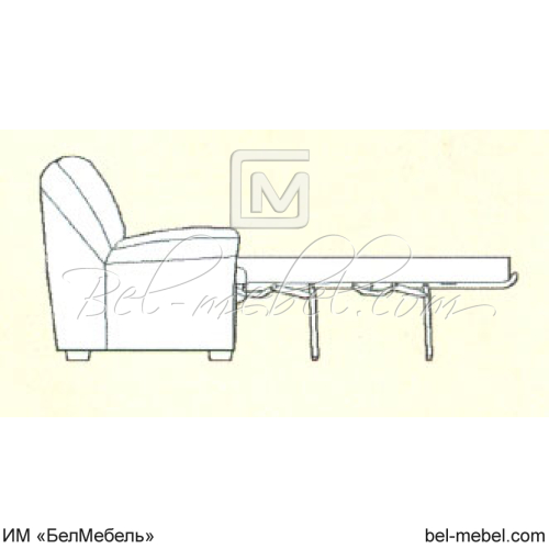 Диван-кровать "Престиж" 3-местн. ММ-168-03Р