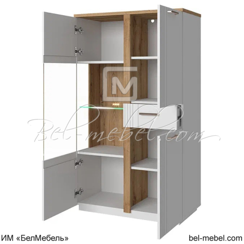 MATEO, Шкаф с витриной 1V2D1S P