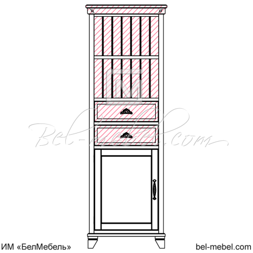 Шкаф для книг 006 53