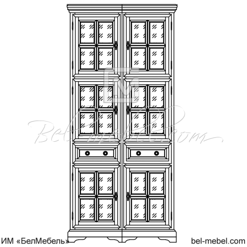 Шкаф для книг эскиз 47