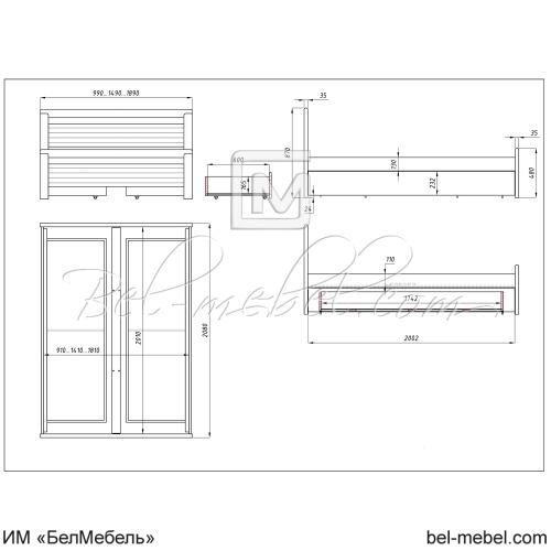 Кровать "Лина"