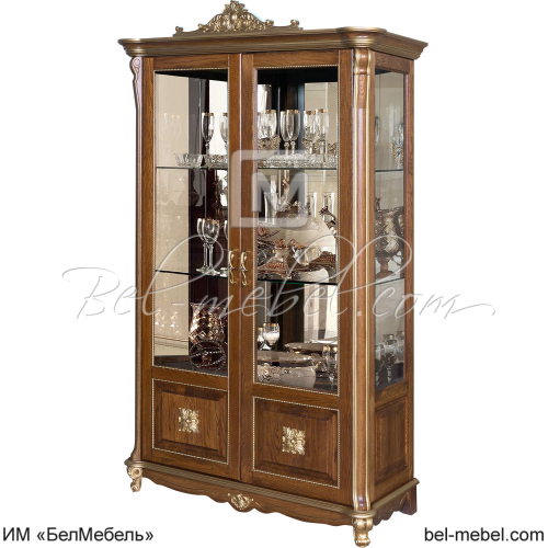 Шкаф-витрина 2д "Алези Люкс" П1.349.0.19