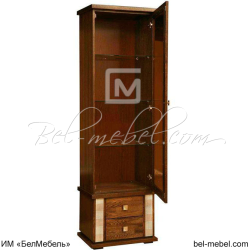 Шкаф с витриной "Тунис 1" П 343.01Ш Шкаф с витриной "Тунис 1" П 343.01Ш