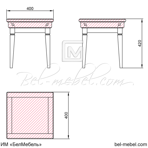 Банкетка "Винтаж" СКМ-006-33