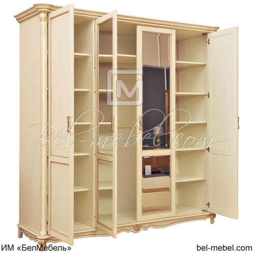 Шкаф для одежды 4д "Алези" П1.350.1.14