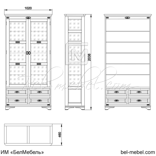 Витрина "Марина" СКМ-001-42
