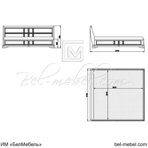 Кровать "Сальвина" СКМ-003-90/2000