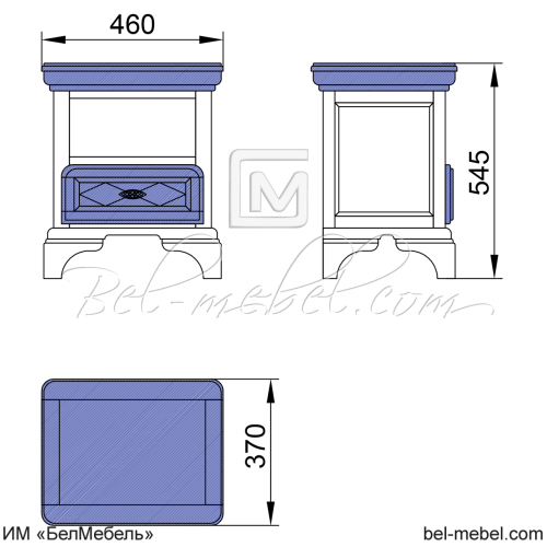 Тумба прикроватная "Софи" СКМ-004-01