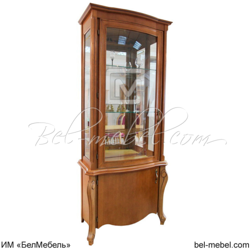 Шкаф с витриной "Луиза" ММ-257-01