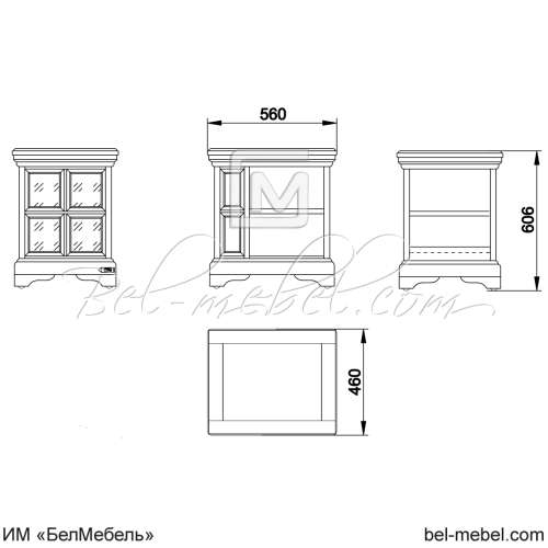 Стол сервировочный "Сальвина" СКМ-003-65