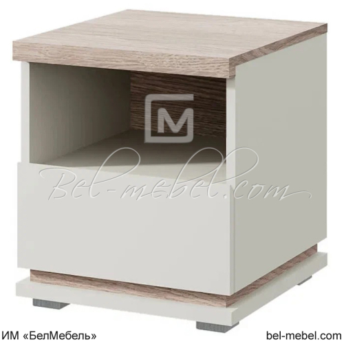 LIMA, Тумба прикроватная 1SN Персидский жемчуг_Дуб Мадура