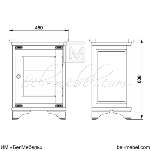 Тумба прикроватная "Марина" СКМ-001-01