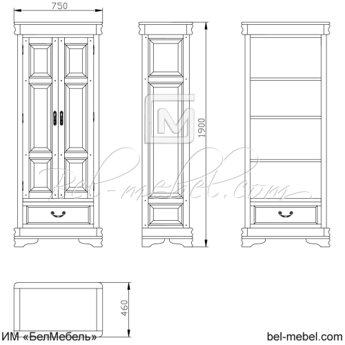 Шкаф "Маэстро" эскиз 93