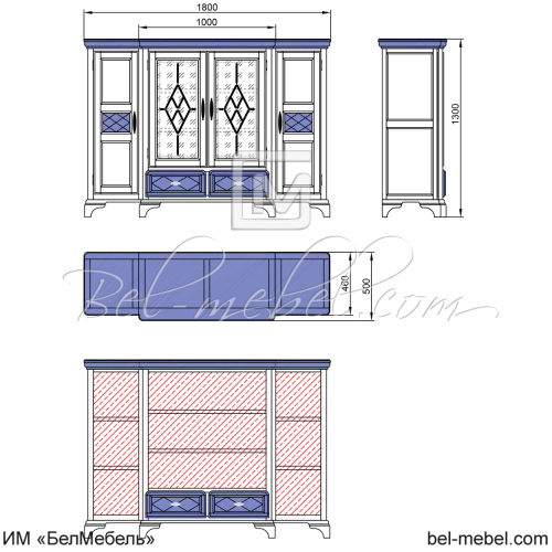 Шкаф комбинированный "Софи" СКМ-004-66