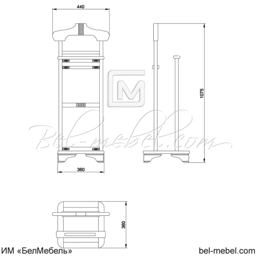 Вешалка напольная "Марина" СКМ-001-71