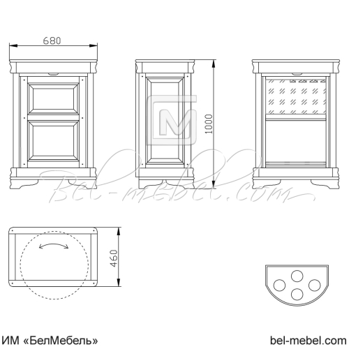 Шкаф комбинированный "Маэстро" эскиз 38