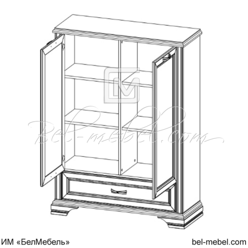Шкаф для одежды MONAKO 2D1SL