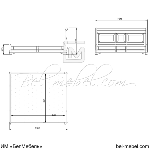 Кровать "Маэстро" СКМ-002-15/1800