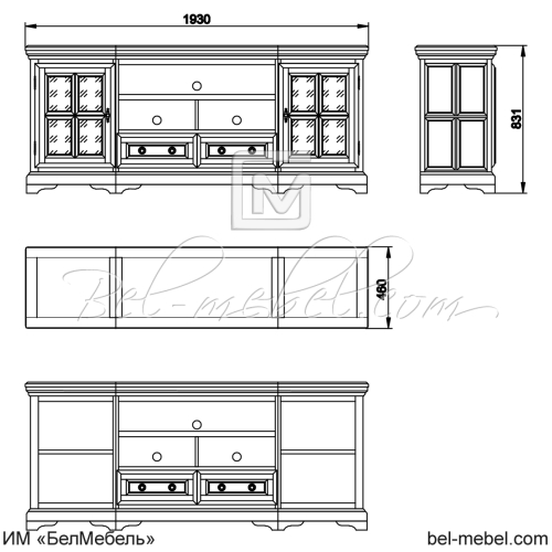 Тумба под ТВ "Сальвина" СКМ-003-08