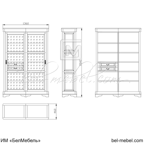 Шкаф для книг "Маэстро" СКМ-002-21