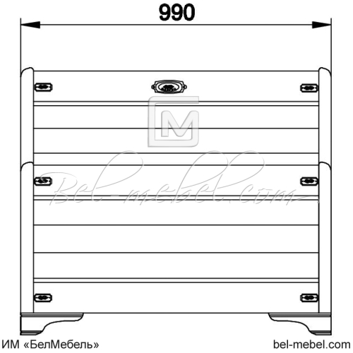 Кровать "Марина" 90 СКМ-001-12