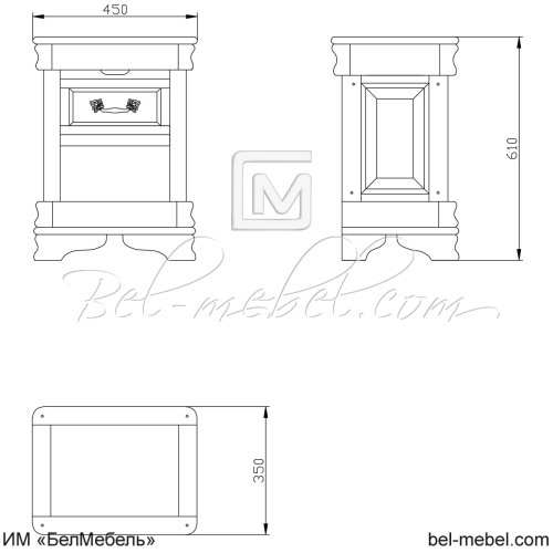 Тумба прикроватная "Маэстро" СКМ-002-17