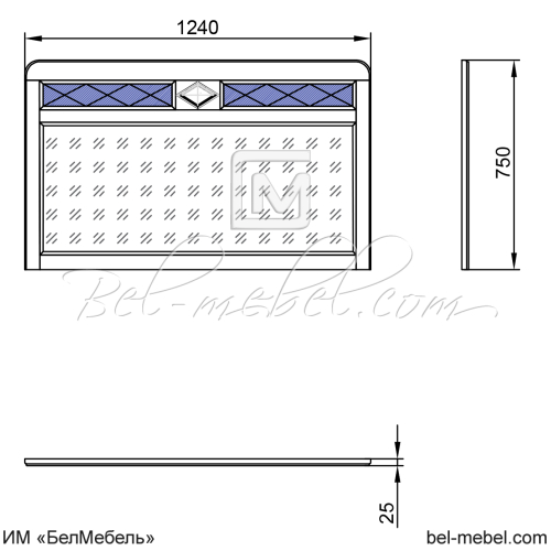 Зеркало "Софи" эскиз 75