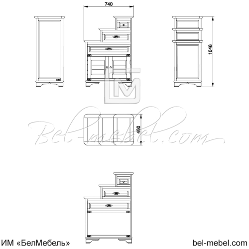 Тумба "Марина" эскиз 11