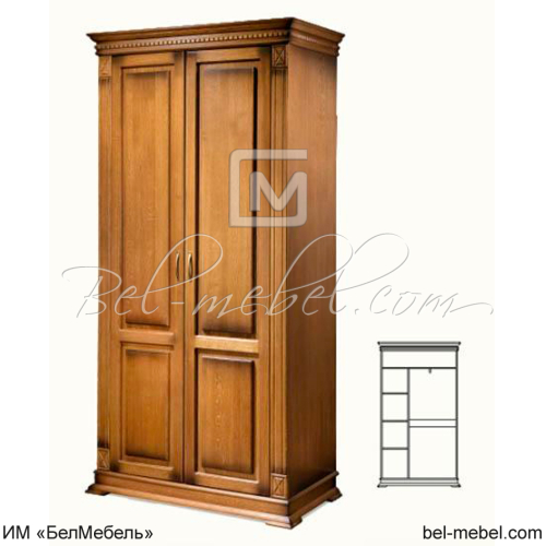 Шкаф для одежды 2Д "Верди Классик" П1.0487.0.35