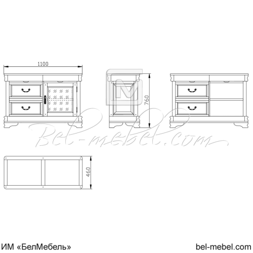 Тумба под ТВ "Маэстро" СКМ-002-54-01