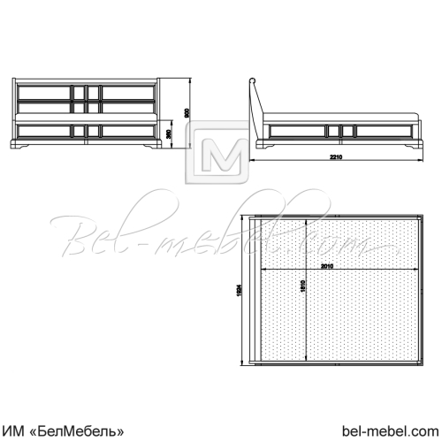 Кровать "Сальвина" СКМ-003-90/1800