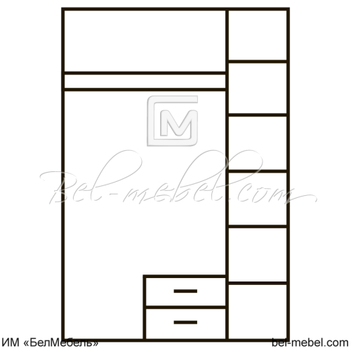 Шкаф для одежды OSKAR 3D2S Z