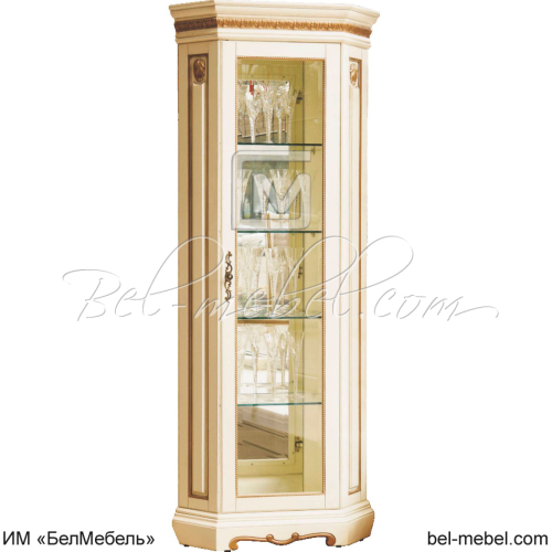 Шкаф-витрина угловая "Милана Классик" П4.0265.0.10