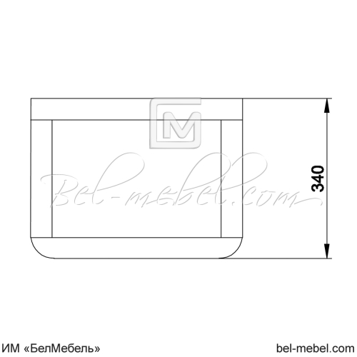 Тумба прикроватная "Марина" эскиз 4