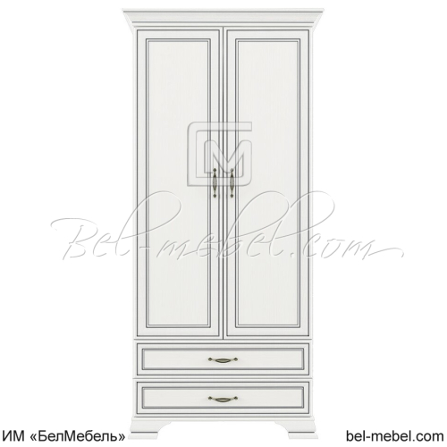 Шкаф для одежды Tiffany 2DG2S Вудлайн кремовый