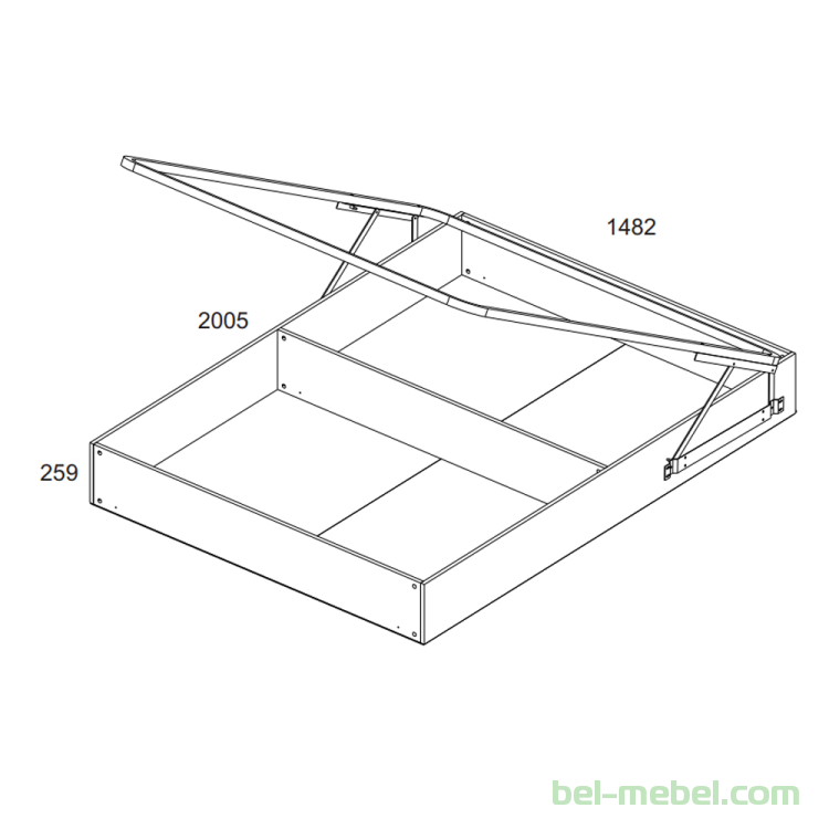 Кровать TIFFANY 140 с подъемником