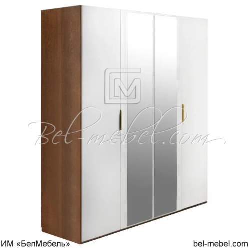 Шкаф для одежды ММ-356-01_04 Дуб (Конья с патиной) + Айвори